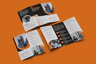 design urgent flyer design, brochure design, bifold and trifold brochure design