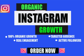 do instagram promotion for organic growth and real followers
