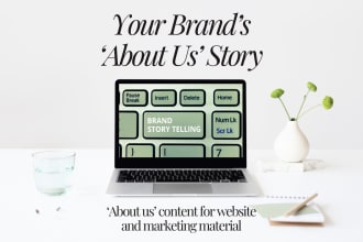write your about us page and brand story