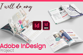 do any graphic design work in adobe indesign