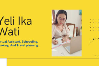 do virtual assistant, scheduling, travel planning bookeeping