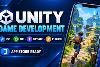 develop ios unity games and apps, fix, update and publish