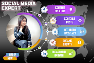 be your instagram manager, social media marketing manager