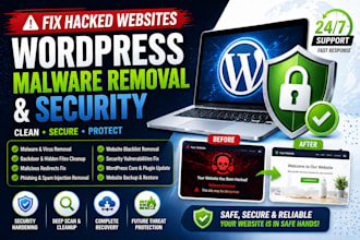 fix hacked websites, wordpress malware removal, security