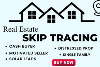 provide real estate skip tracing leads list