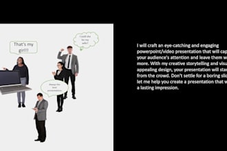 design an engaging video presentation or slideshow