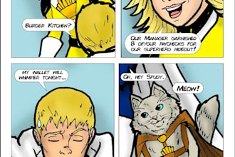 draw comic book cover,comic book page,superhero,webtoons,comic art,digital art