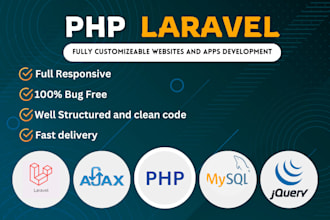 be your full stack web developer in PHP laravel