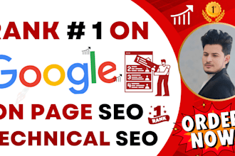 do onpage SEO with technical optimization complete  for site
