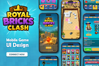 design professional game UI design for your mobile game