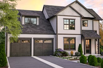 do 3d visualization, exterior, real estate, residential, marketing