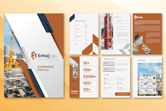 design a professional handbook, brochure, ebook, PDF, workbook, company profile