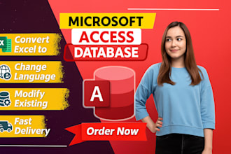 develop microsoft access database project and assignments