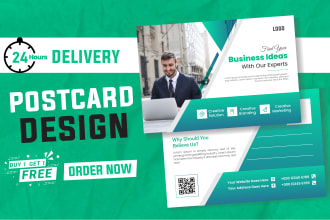create any size print ready flyers, postcard, door hangers design in 24 hours