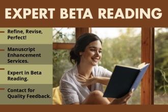 do professional beta reader for your manuscript
