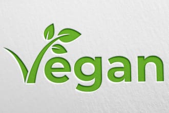 make a cost effective expert and contemporary vegan logo design