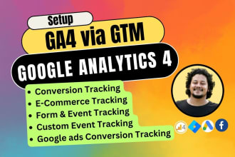 setup google analytics 4,ga4 ecommerce tracking, g ads conversion tracking,gtm
