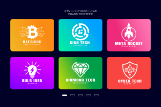 design tech startup saas platform cyber security software icon agency logo