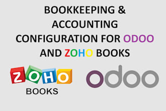 do chart of accounts configuration for odoo and zohobooks