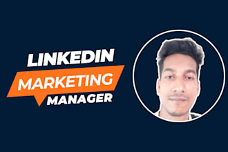 be your linkedin marketing manager for growing and content creator