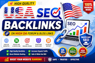 build manual SEO backlinks on high da forum websites