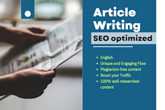 write fitness or health article for you