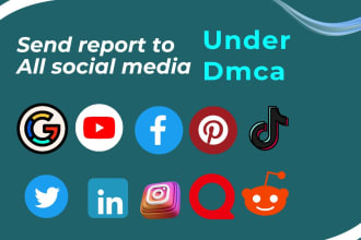 send dmca takedown notice tiktok,reddit,facebook,google, instagram,shopify,etsy