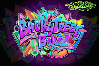 do custom graffiti text tag typography design for your name logo or merchandise