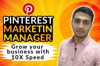 be your pinterest marketing manager to grow your business