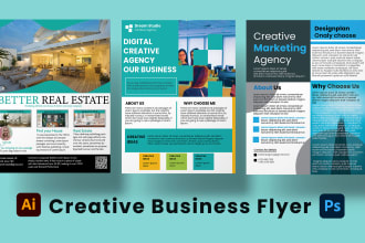 design corporate professional business flyer and onepager