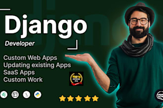 build custom full stack web application using python django