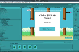 build game with web3 feature, nft, tokenomic, leaderboard and wallet connection