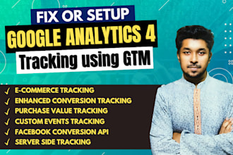 fix or setup google analytics 4 ecommerce tracking via GTM