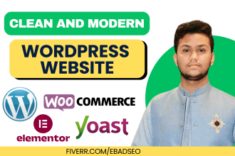 create modern wordpress reponsive website for your bussiness
