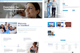 healthcare staffing agency website, healthcare website, recruitment website
