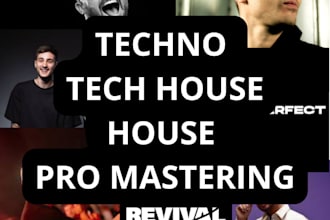 mastering your tech house, house, techno track