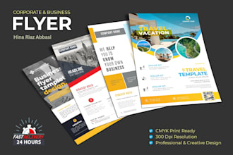design professional corporate flyers within 24hrs