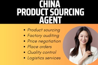 be your product sourcing agent from china