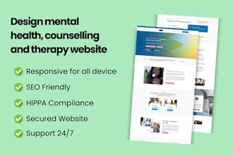 create mental health, counseling, and therapy website