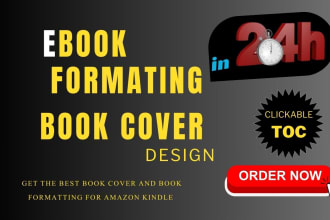 do kindle ebook formatting, kdp book cover design paperback formatting in 24 hrs