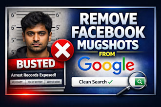 remove damaging facebook mugshots and delist arrest records from google search