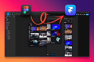 design responsive framer website and convert figma to framer