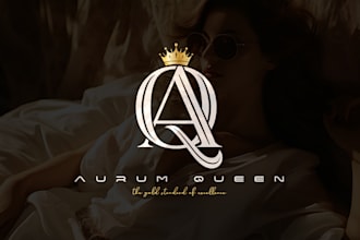 create an elegant luxury logo design and branding
