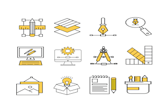 design trendy icon set for your web and mobile