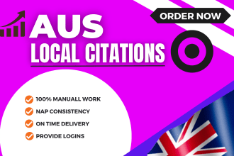 350 high quality australia local citations and local SEO