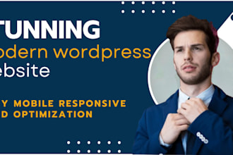 creating stunning modern wordpress website