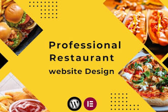 create your restaurant and bakery food website in wordpress with elementor