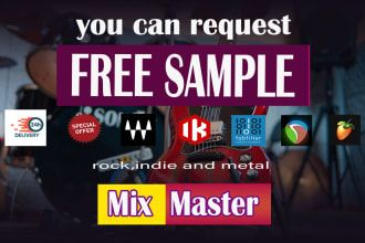 mix and master your metal,rock and indie song