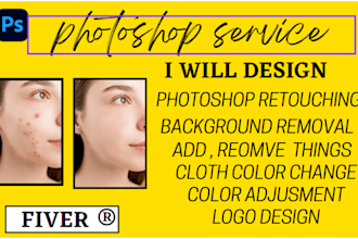 do photo editing, photo retouching, background removal