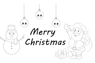draw creative chistmas coloring book pages for kids